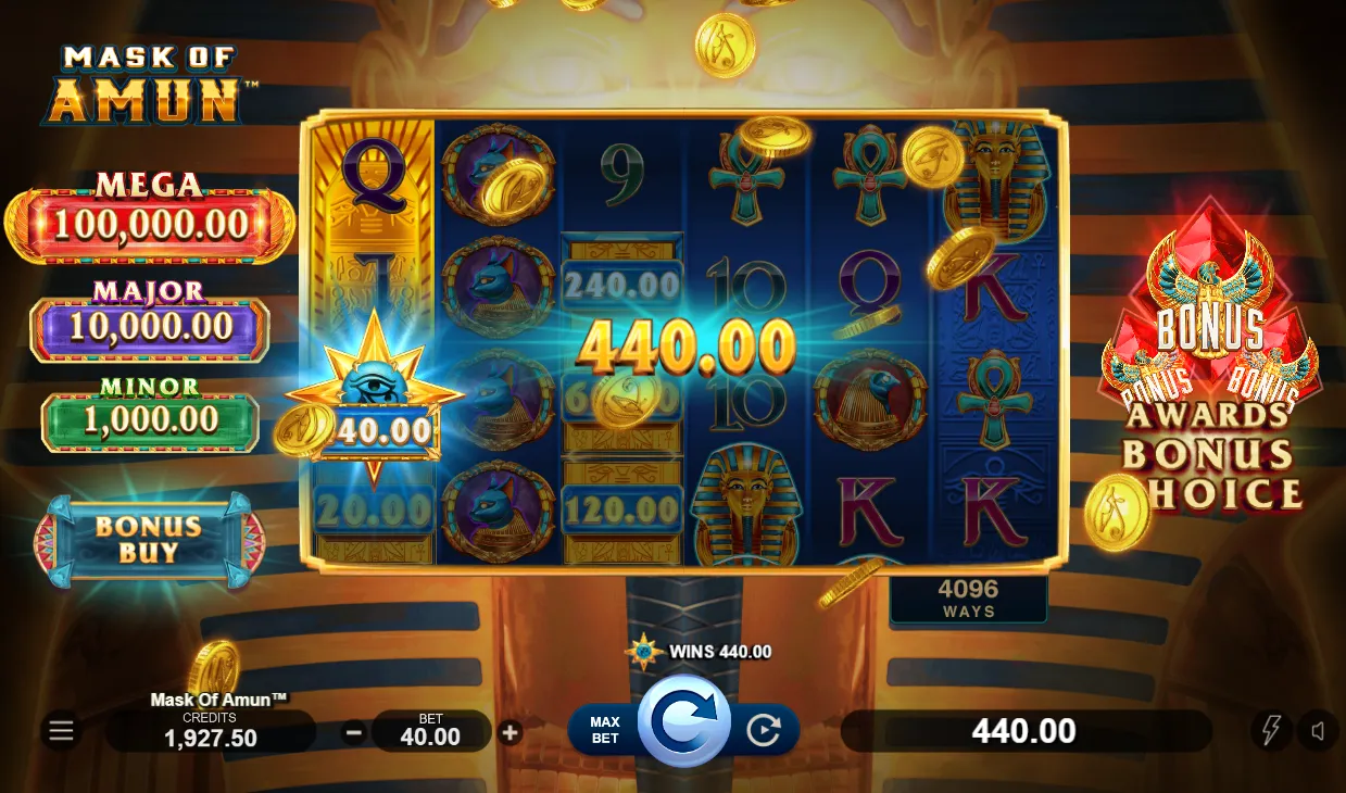 Mask of Amun Slot